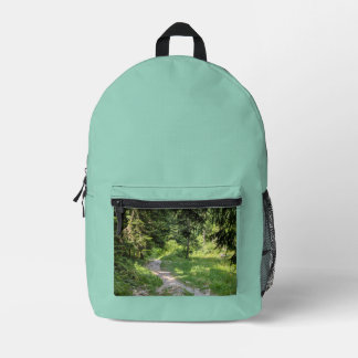 Rucksack "Stiller Waldpath" - en route with peace Printed Backpack