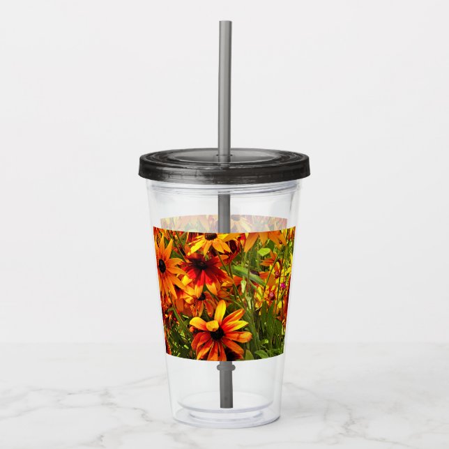 RUDBECKIA FLOWERS  ACRYLIC TUMBLER (Front)