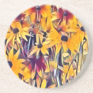 RUDBECKIA FLOWERS COASTER