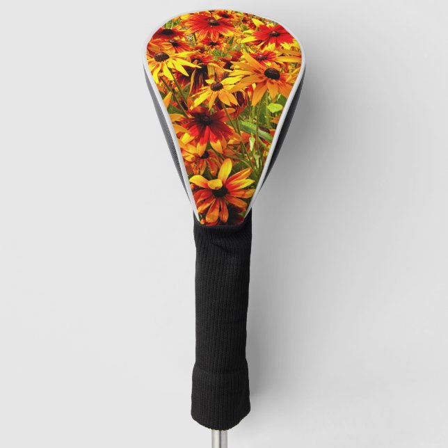 RUDBECKIA FLOWERS   GOLF HEAD COVER (Front)
