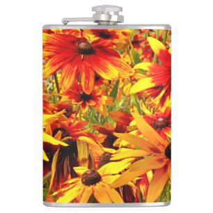 RUDBECKIA FLOWERS HIP FLASK