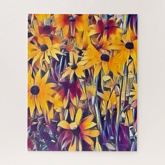 RUDBECKIA FLOWERS JIGSAW PUZZLE (Vertical)