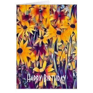 RUDBECKIAS  BIRTHDAY CARD