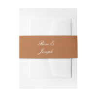 Ruddy Brown Old Money Wedding Belly Band