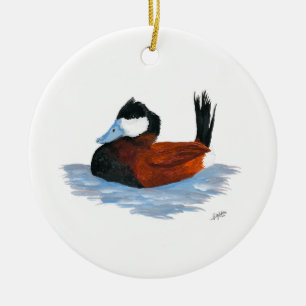 Ruddy Duck  Ceramic Ornament