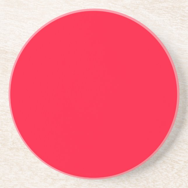 Ruddy Red Background Coaster (Front)