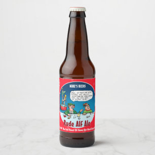 RUDE ALF - Funny Custom Winter Beer Labels
