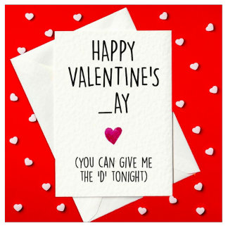 rude and Funny Valentine's Day Card for him