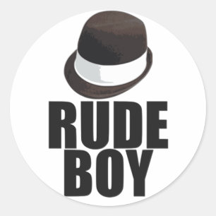 Rude Boy Classic Round Sticker