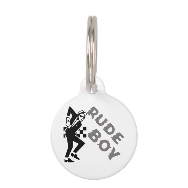 Rude Boy Pet Tag (Front)