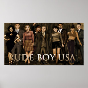 Rude Boy USA vol. 1 - Entire Cast Poster 36" x 24"