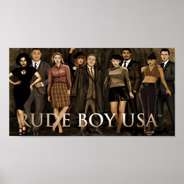 Rude Boy USA vol. 1 - Entire Cast Poster 36" x 24" (Front)