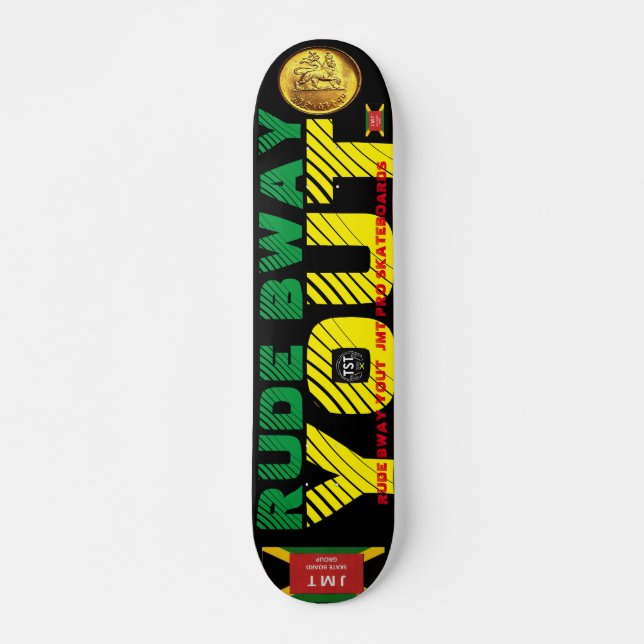 RUDE BWAY YOUT   JMT 7 3/4" Skateboard Deck (Front)
