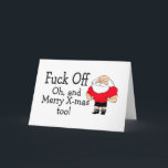 Rude Christmas Greeting Holiday Card<br><div class="desc">Rude Christmas Greeting</div>