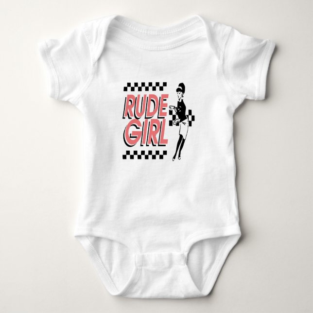Rude Girl Baby Bodysuit (Front)