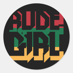 Rude Girl Classic Round Sticker