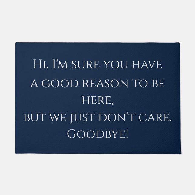 Rude Greeting Funny Doormat (Front)