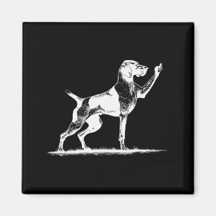 Rude Inter Dog Hole German Shorthaired Inter Dog Magnet