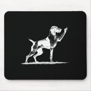 Rude Inter Dog Hole German Shorthaired Inter Dog  Mouse Pad
