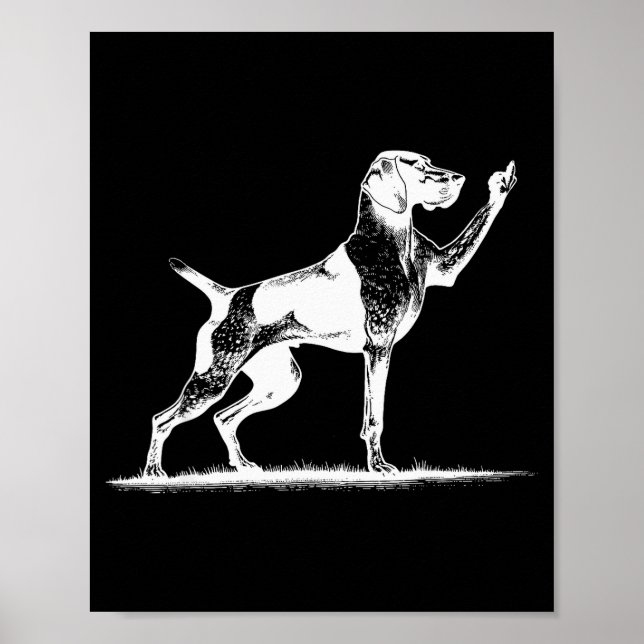 Rude Inter Dog Hole German Shorthaired Inter Dog  Poster (Front)