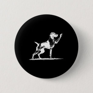 Rude Pointer Dog Hole German Shorthaired Pointer D 6 Cm Round Badge
