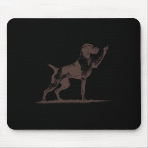 Rude Pointer Dog Hole German Shorthaired Pointer D Mouse Pad