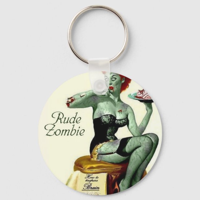 Rude Zombie "The First Bite" Key Ring (Front)