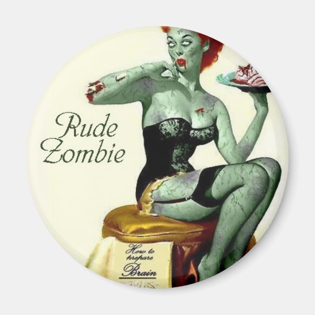 Rude Zombie "The First Bite" Magnet (Front)