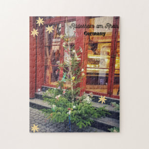 Rüdesheim am Rhein, Germany - Christmas Tree Jigsaw Puzzle