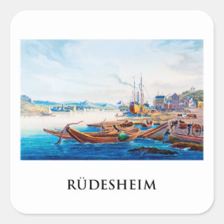 Rüdesheim, Germany 01B Square Sticker