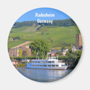 Rudesheim, Germany, Cruise boat Magnet