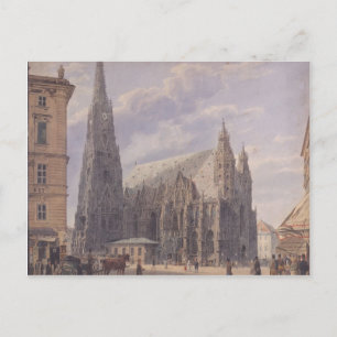Rudolf Alt- The St. Stephen's Cathedral in Vienna Postcard