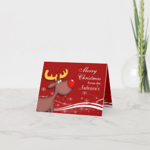 Rudolf Christmas Holiday Card
