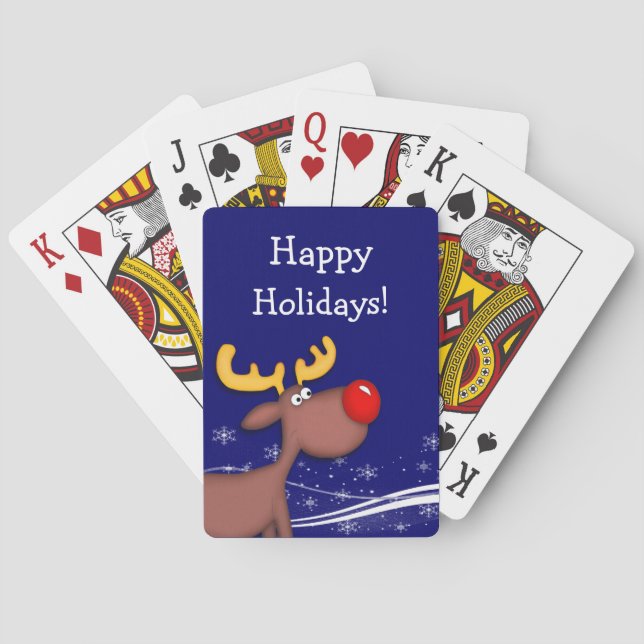 Rudolf Christmas Playing Cards (Back)