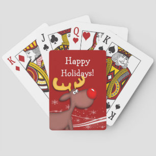 Rudolf Christmas Playing Cards