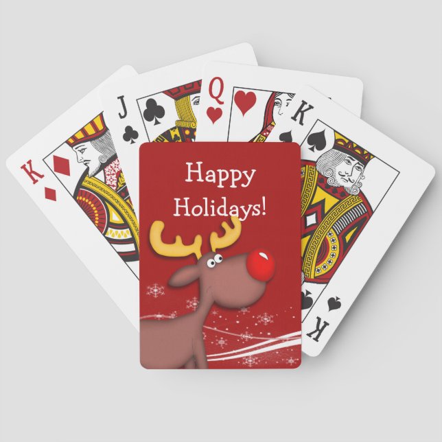 Rudolf Christmas Playing Cards (Back)
