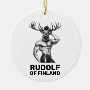 Rudolf of Finland - Gay / LGBT Christmas Ornament