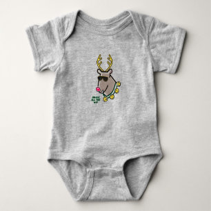 Rudolf Reindeer T-Shirt Baby Bodysuit