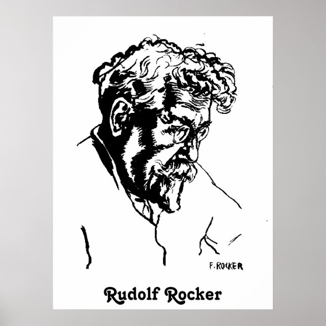 Rudolf Rocker poster (Front)