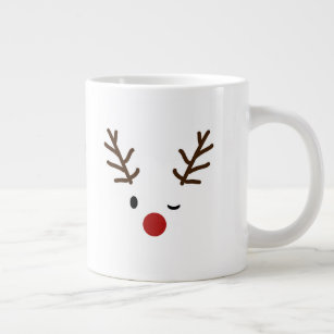 Rudolf The Red Nose Raindeer Christmas Large Coffee Mug