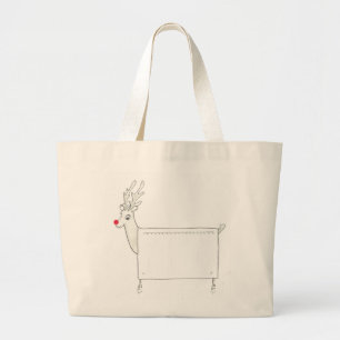 Rudolf the Red Nosed Radiator Large Tote Bag