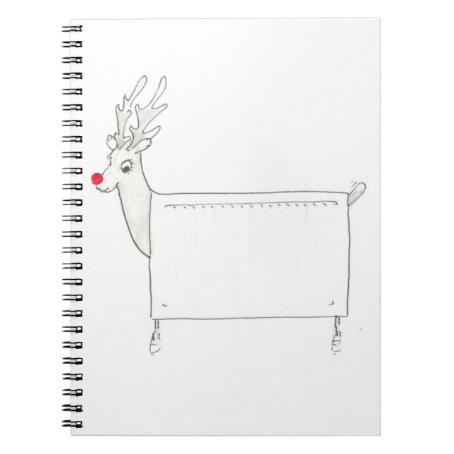 Rudolf the Red Nosed Radiator Notebook (Front)