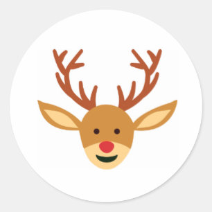 Rudolf the Red-nosed Reindeer Christmas Sticker