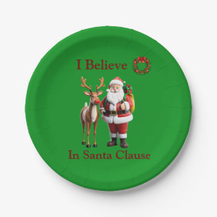 Rudolf the red nosed reindeer paper plate