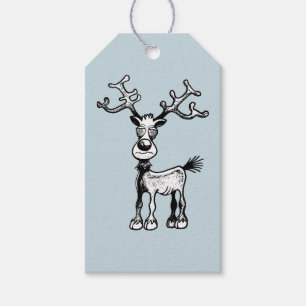 Rudolf the Reindeer has Crazy Eyes Gift Tags