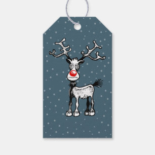 Rudolf the Reindeer has Crazy Eyes Gift Tags