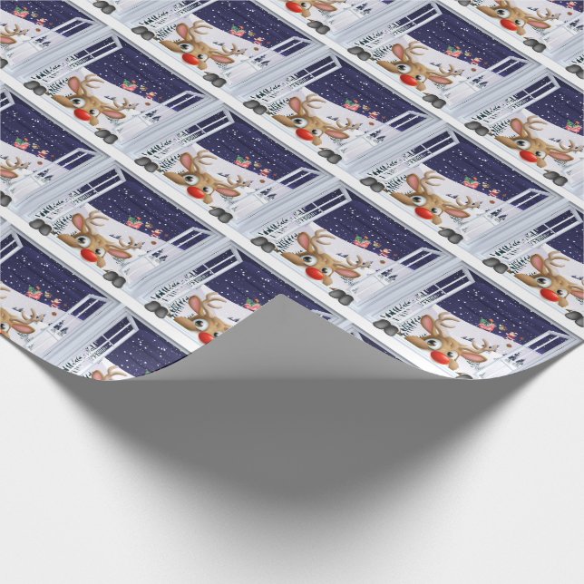 Rudolf Wrapping Paper (Corner)