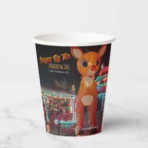 Rudolph at Burgers by the Bridge Paper Cups