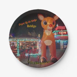 Rudolph at Burgers by the Bridge, Paper Plate