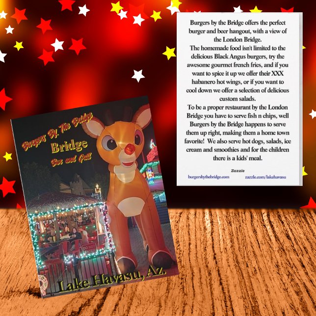 Rudolph at Burgers By the Bridge Paper Plate (Creator Uploaded)